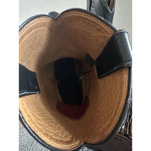 ARIAT‎ Boots Mens Heritage Roper Western Cowboy Boots Black Leather Size 9.5